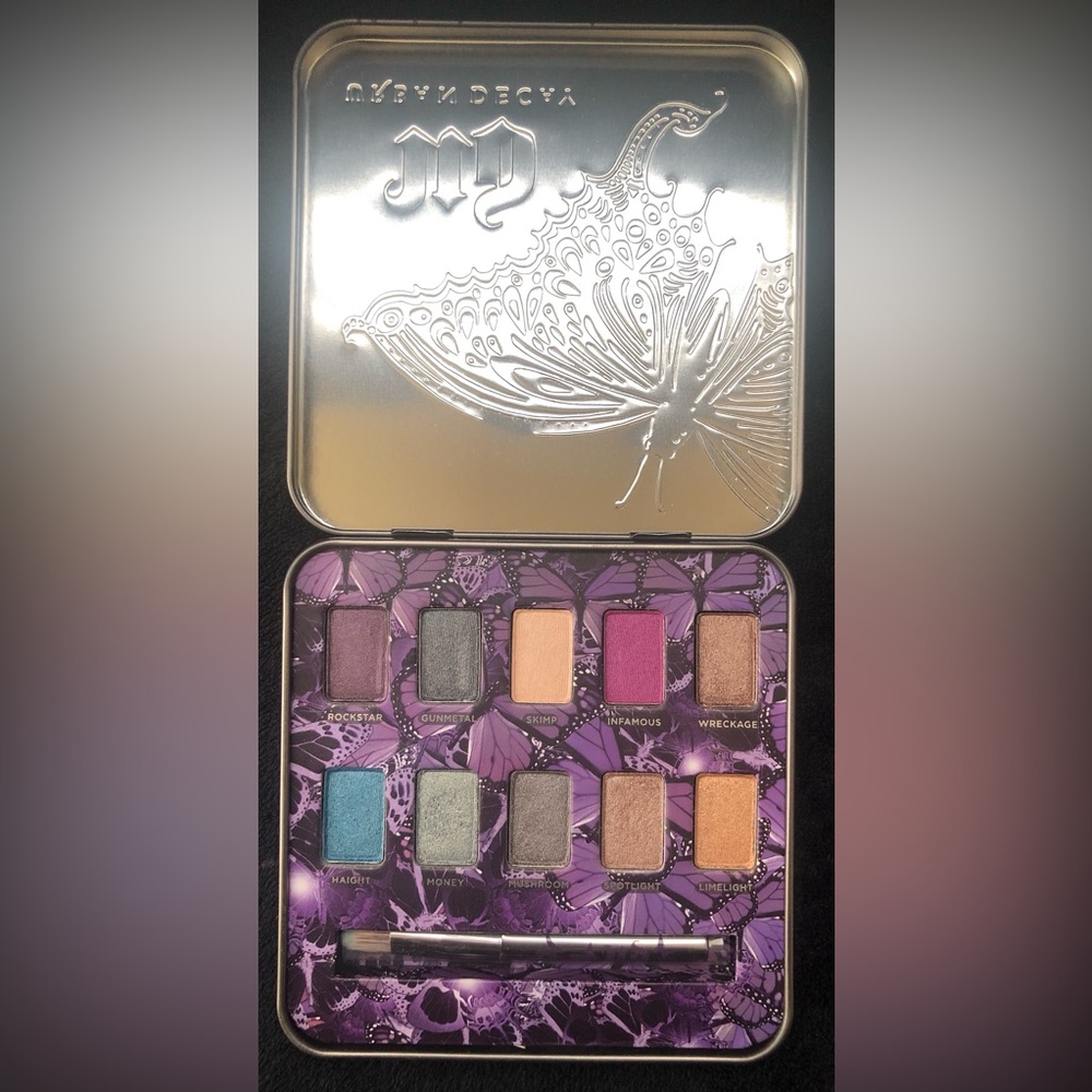 USED Urban Decay Mariposa Eyeshadow Palette 10 Pan Eye Shadow